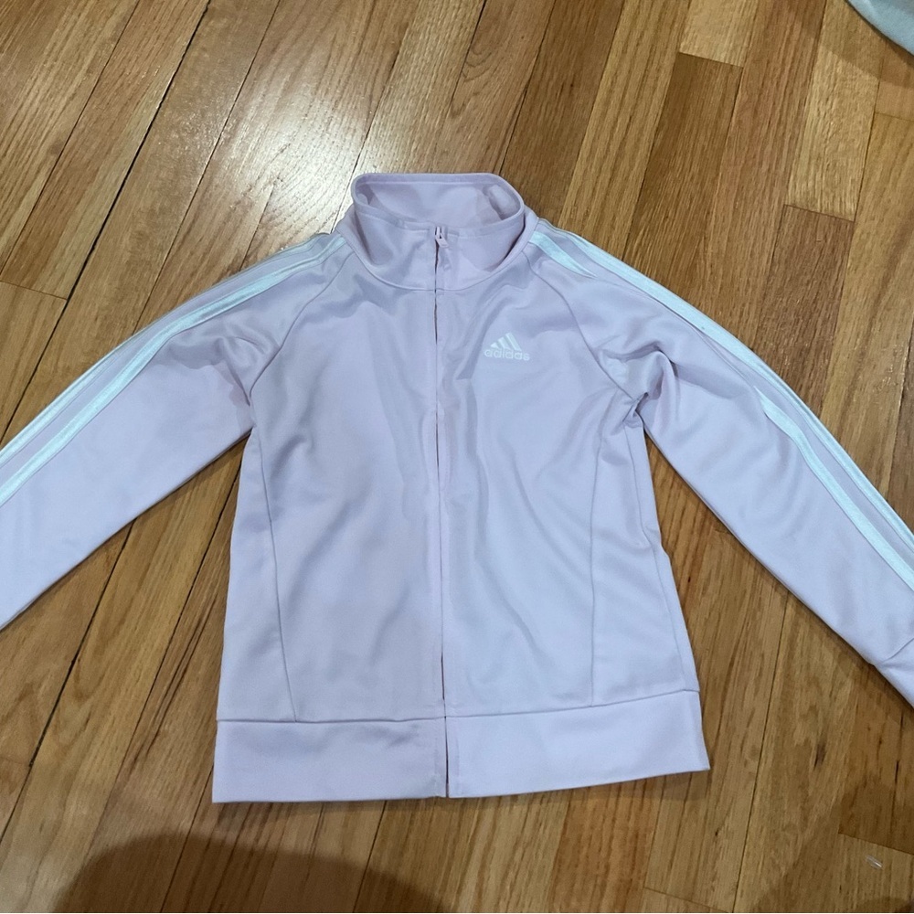 Adidas Kids Light Pink Zip-Up Jacket